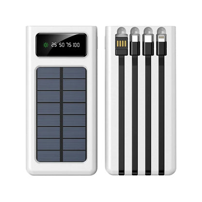 Portable charger solar power bank 12000mah/20000mah large capacity