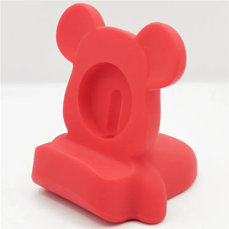 Charger stand for Apple Watch Series 10 9 8 7 6 SE 5 4 iWatch silicone