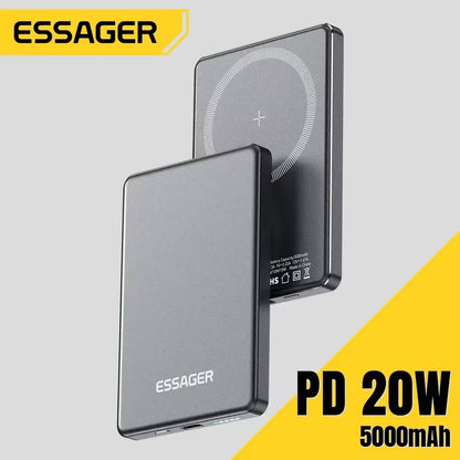 Wireless Power Bank Magnetic 20W 5000mAh Portable Fast Charging External Battery for Magsafe For iPhone 17 16 15 14