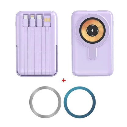20000mAh Magnetic Power Bank with Cable Stand Wireless