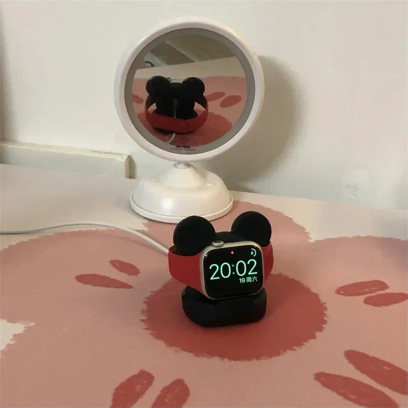 Charger stand for Apple Watch Series 10 9 8 7 6 SE 5 4 iWatch silicone