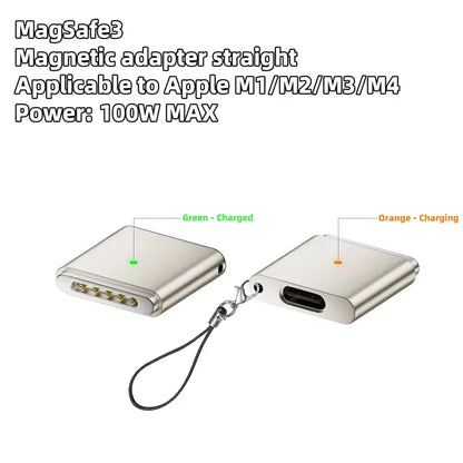 100W PD Type-C to MagSafe 3 Magnetic Fast Charging Adapter