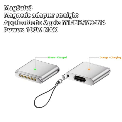 100W PD Type-C to MagSafe 3 Magnetic Fast Charging Adapter