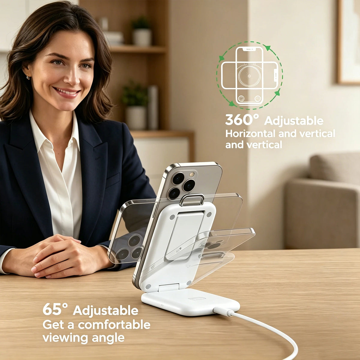 VoltEdge™ 3-in-1 Foldable MagSafe Travel Charging Hub