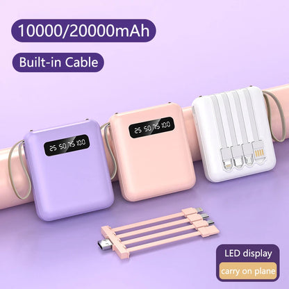 Portable Mini Power Bank 20000mAh Large Capacity Fast Charging