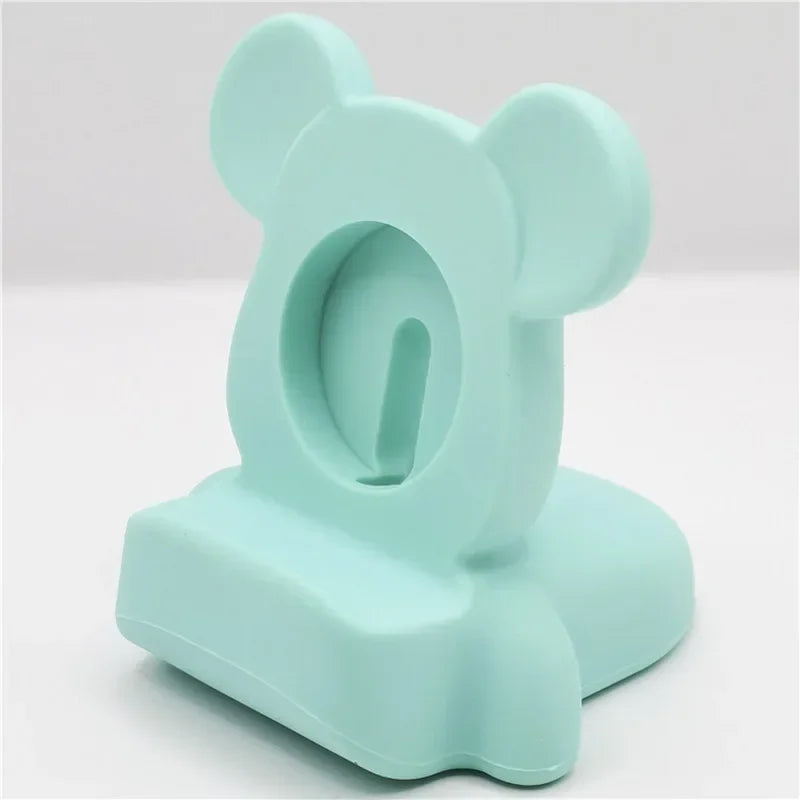 Charger stand for Apple Watch Series 10 9 8 7 6 SE 5 4 iWatch silicone