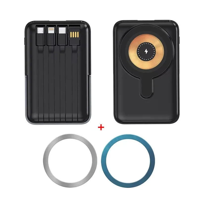 20000mAh Magnetic Power Bank with Cable Stand Wireless