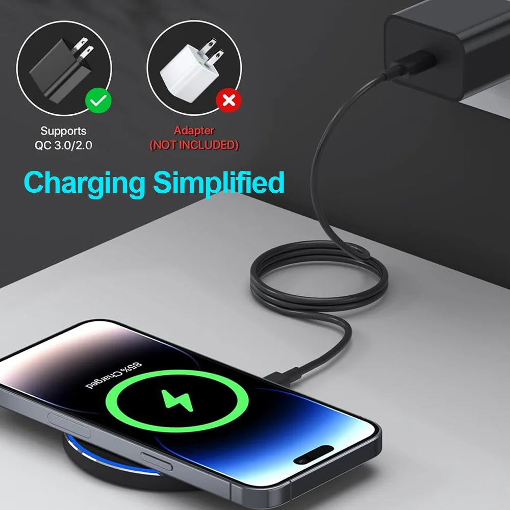 Fast Wireless Charger Stand Compatible with iPhone 17 16 15 14 13 12 11 X XR,