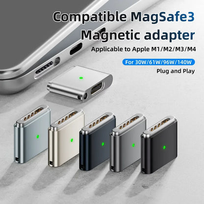 100W PD Type-C to MagSafe 3 Magnetic Fast Charging Adapter