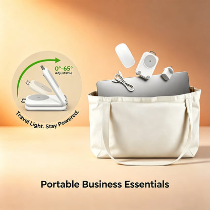 VoltEdge™ 3-in-1 Foldable MagSafe Travel Charging Hub
