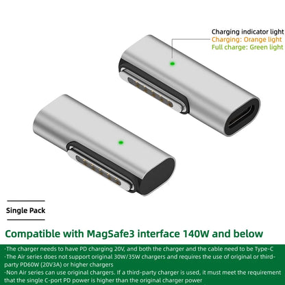 100W PD Type-C to MagSafe 3 Magnetic Fast Charging Adapter