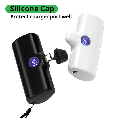 Fast Portable Charger Type C or Lightning Power Bank Compact