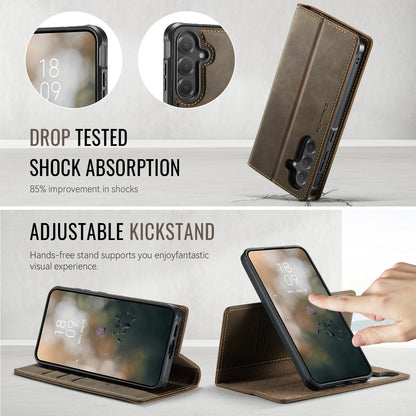 Magsafe Wireless Charging Leather Wallet Case for Samsung Galaxy