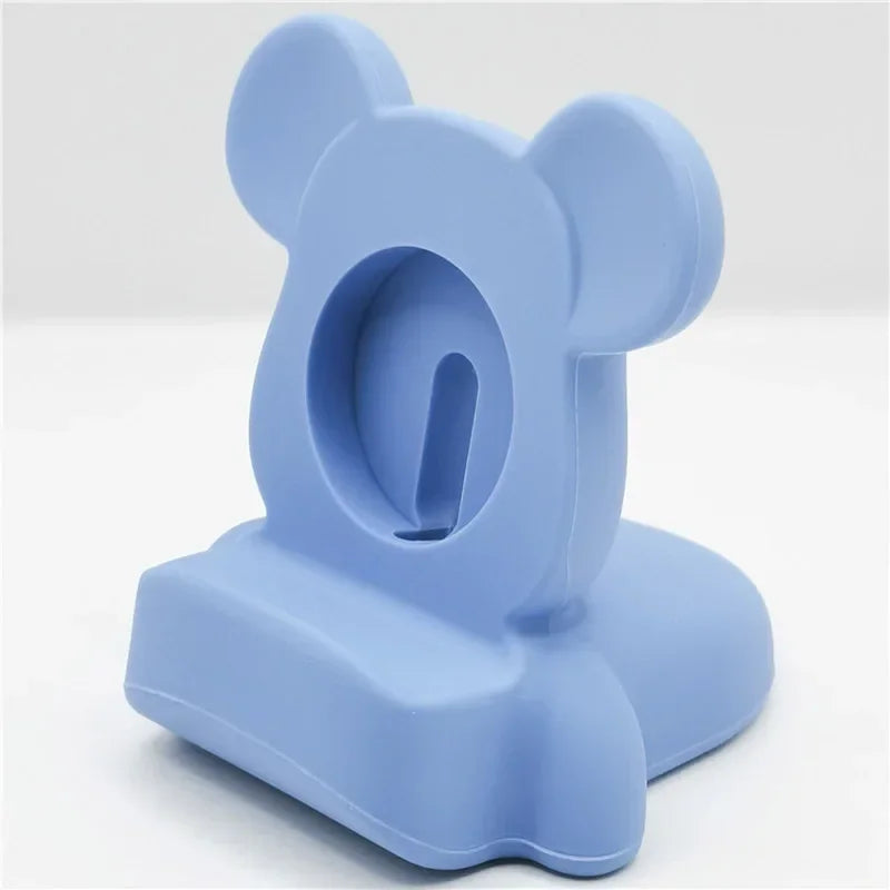 Charger stand for Apple Watch Series 10 9 8 7 6 SE 5 4 iWatch silicone