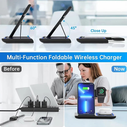 3-in-1 Wireless Charger for Mobile AirPods Pro Fast Charging Station
