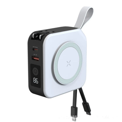 Magnetic Wireless Charging Bank 10000mAh PD22.5W Built-in Cable