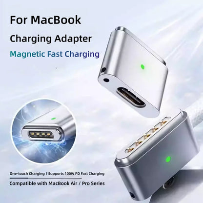 100W PD Type-C to MagSafe 3 Magnetic Fast Charging Adapter