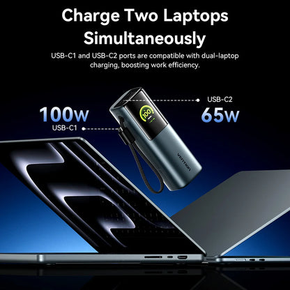 165W Power Bank 20000mAh PD Fast Charger for Laptop Portable