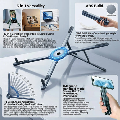 VoltEdge FlexMount Adjustable Folding Phone & Tablet Stand