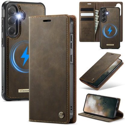 Magsafe Wireless Charging Leather Wallet Case for Samsung Galaxy