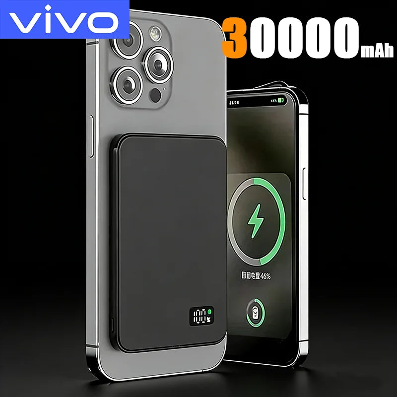 50000mAh Ultra Thin Power Bank for MagSafe Magnetic Wireless