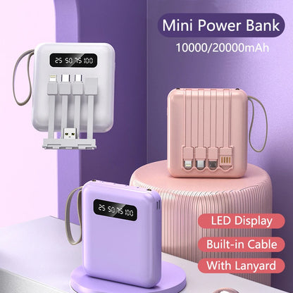 Portable Mini Power Bank 20000mAh Large Capacity Fast Charging