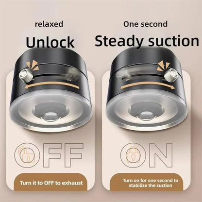 VoltEdge™ Mini Vacuum Suction Magnetic Car Phone Holder | 360° MagSafe Dashboard & Windshield Mount