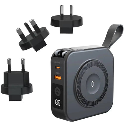 Magnetic Wireless Charging Bank 10000mAh PD22.5W Built-in Cable