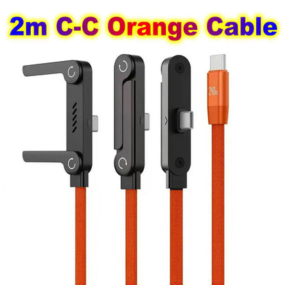 USB Type C Flat Charger Charging Cable C Kick Cable Stand Invisible