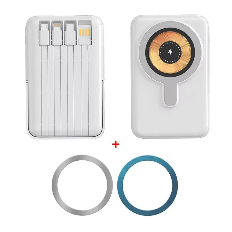 20000mAh Magnetic Power Bank with Cable Stand Wireless