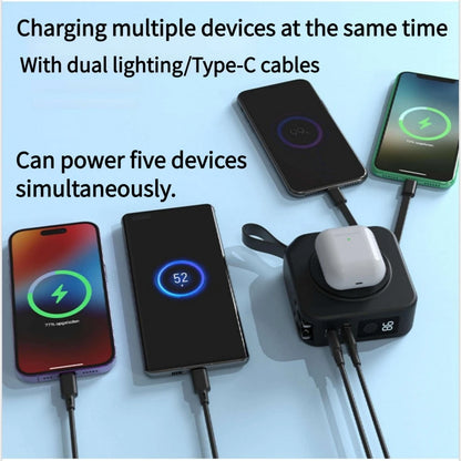 Magnetic Wireless Charging Bank 10000mAh PD22.5W Built-in Cable