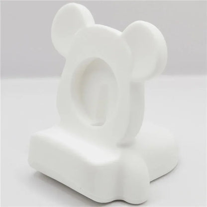 Charger stand for Apple Watch Series 10 9 8 7 6 SE 5 4 iWatch silicone