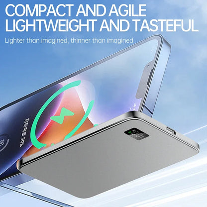 50000mAh Ultra Thin Power Bank for MagSafe Magnetic Wireless
