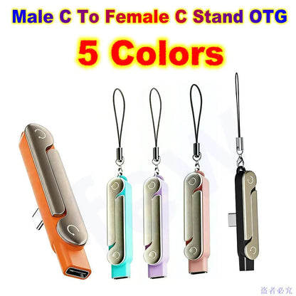 USB Type C Flat Charger Charging Cable C Kick Cable Stand Invisible