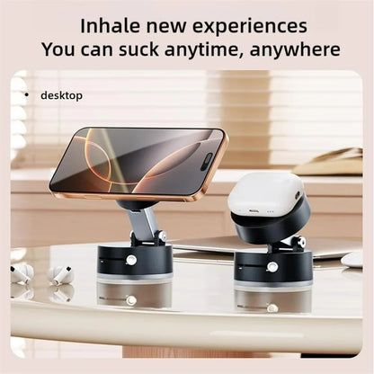 VoltEdge™ Mini Vacuum Suction Magnetic Car Phone Holder | 360° MagSafe Dashboard & Windshield Mount