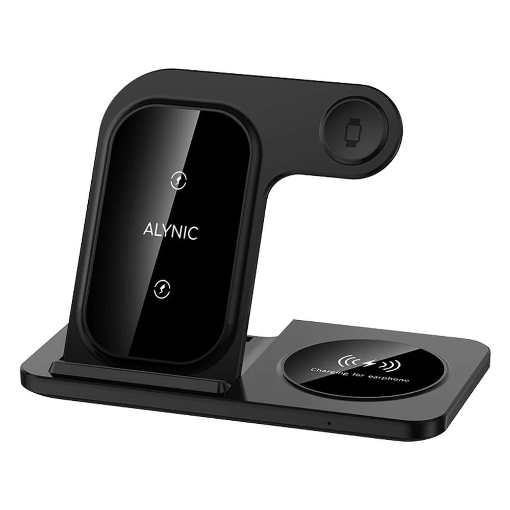3-in-1 Wireless Charging Dock – Phone, Watch & Earbuds
